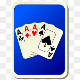 Blue Playing Card Back Vector Illustration - Playing Cards Ace Face Number Cards, HD Png Download - playing card back png