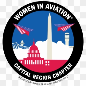 Women In Aviation India Chapter, HD Png Download - circle with slash png