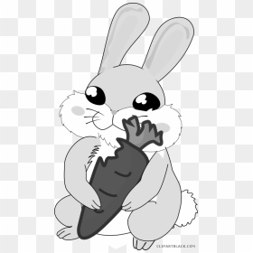 Clipart Bunny Carrot - Gambar Kelinci Clip Art, HD Png Download - rabbit clipart png