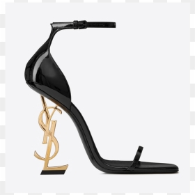 Heels Saint Laurent Shoes, HD Png Download - ysl logo png