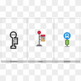 Bus Stop On Various Operating Systems - Traffic Sign, HD Png Download - bus stop png