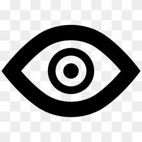 Eye-outline - Circle, HD Png Download - eye symbol png