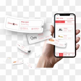 Header Image - Transparent Mobile In Hand Png, Png Download - coupon icon png