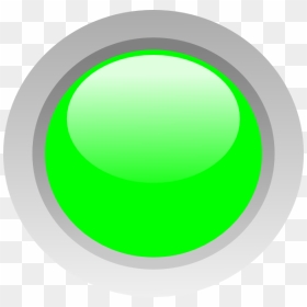 Transparent Workflow Clipart - Green Led Icon Png, Png Download - green button png