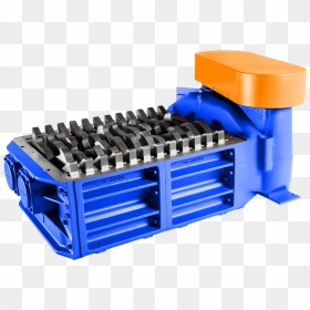 2 Shaft Industrial Shredder F 10 Hp Series Electric - Industrial Shredder Png, Transparent Png - shredder png