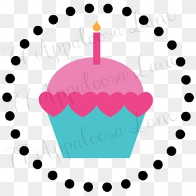 Birthday Cupcake Stickers- Printable Digital Download - Birthday Cupcake Stickers, HD Png Download - crochet png