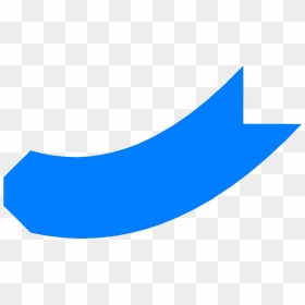 Blue Curved Arrow Svg Clip Arts, HD Png Download - curved arrows png