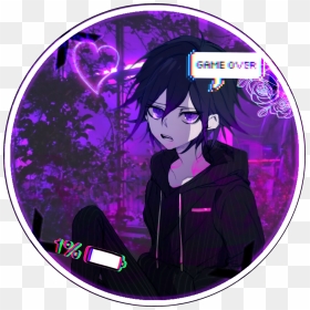 Danganronpa Ouma Oumakokichi Icon Anime Violet Animeboy, HD Png Download - anime icon png