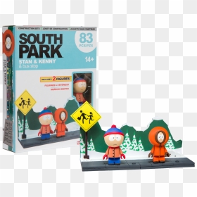 Stan & Kenny With The Bus Stop Construction Set - South Park Construction Sets, HD Png Download - bus stop png