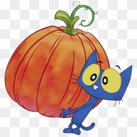 Pete The Cat With Giant Pumpkin - Pete The Cats The Series, HD Png Download - calabaza png