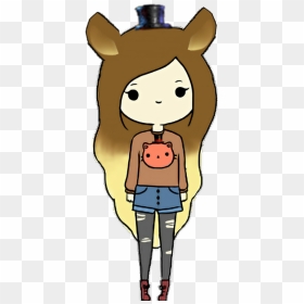 Girlfreddy Fnafhs Girl Freddy And Could Someone Tell - Easy Cute Girl Drawing, HD Png Download - girl drawing png