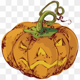 Pumpkin Calabaza Winter Squash Hand Face Transprent - Pumpkin, HD Png Download - calabaza png