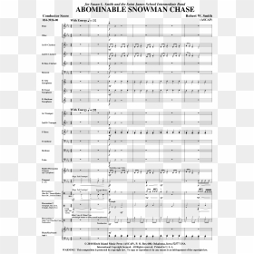 Abominable Snowman Chase Thumbnail Abominable Snowman - Abominable Snowman Chase Sheet Music, HD Png Download - abominable snowman png