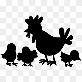 Cute Svg Animals, HD Png Download - chicken silhouette png