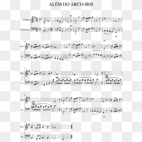 All Of Me Violino E Cello Partitura, HD Png Download - arco iris png