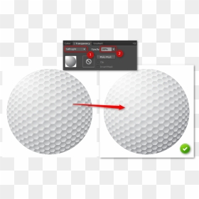 How To Create A Golf Ball In Illustrator - Make A Golf Ball In Illustrator, HD Png Download - golf ball vector png