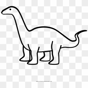Brontosaurus Coloring Page - Dibujos De Un Brontosaurio, HD Png Download - brontosaurus png