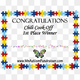 Chili Clipart 1st Place - 1st Place Chili Cook Off Certificate, HD Png Download - 1st place png