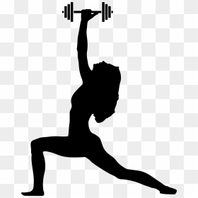 And Fitness Fun Music Weights Incorporated Into - People Yoga Silhouette Png, Transparent Png - music silhouette png