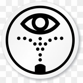 Emergency Eye Wash Station Symbol Iso Circle Sign - Eye Wash Station Icon, HD Png Download - eye symbol png