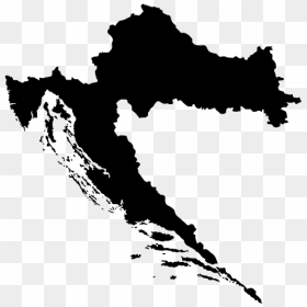 Croatia Map Vector, HD Png Download - population icon png