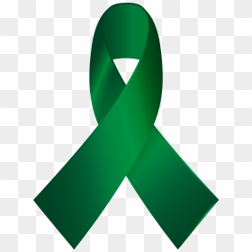 Green Awareness Ribbon Png Clip Art - Green Awareness Ribbon Png, Transparent Png - breast cancer ribbon vector png