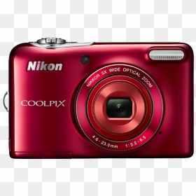 Photo Of Coolpix L32 - Nikon Coolpix L32, HD Png Download - red camera png