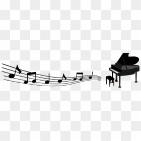 Music Piano Melody Clipart - Piano Melody Clipart, HD Png Download - music silhouette png