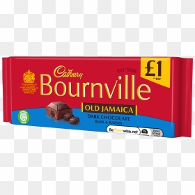 Cadbury Bournville Old Jamaica Chocolate Bar £1 Pmp", HD Png Download - candy bar png