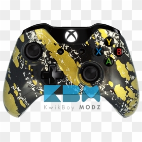 Galaxy Custom Xbox One Controller, HD Png Download - gold splatter png