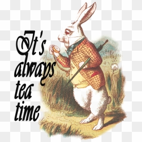 Bleed Area May Not Be Visible - White Rabbit Alice In Wonderland Book, HD Png Download - alice in wonderland rabbit png