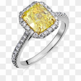Кольцо С Желтым Камнем, HD Png Download - yellow diamond png