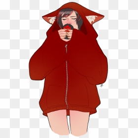 Transparent Girl Drawing Png - Red Aesthetic Anime Girl, Png Download - girl drawing png