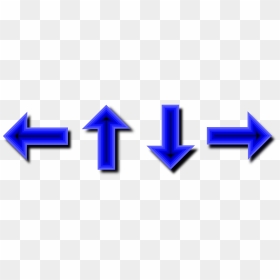 Blue Arrow Pointing Left, HD Png Download - directions png