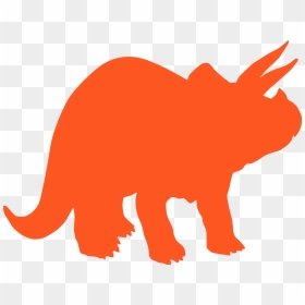 Triceratops Silhouette Clipart , Png Download - Dinosaur Images Black And White, Transparent Png - brontosaurus png