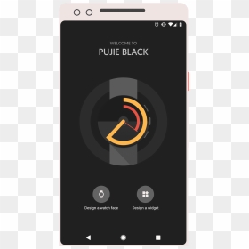 Pujie Black Intro Screen - Galaxy Watch Designer Watchface, HD Png Download - watch face png