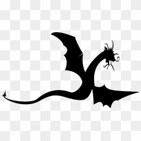 Silhouette European Dragon Illustration - 飛龍 Png, Transparent Png - vhv