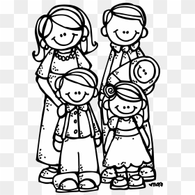 Family Black And White Black And White Family Clipart - Family Clipart Black And White, HD Png Download - stick figure family png