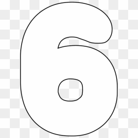 Bubble Writing Number 6, HD Png Download - digital numbers png