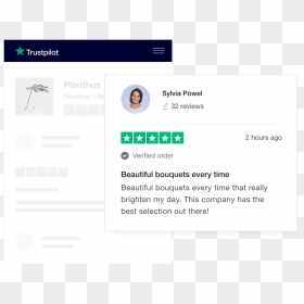 Illustration Of A Trustpilot Company Profile Page With - Trustpilot Review, HD Png Download - review stars png