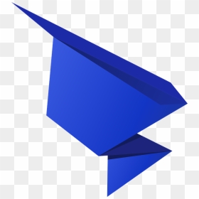 Thumb Image - Blue Paper Fold, HD Png Download - origami png