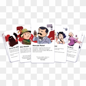 Picture - Agatha Christie Death On The Cards, HD Png Download - playing card back png