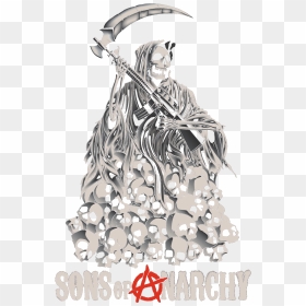 Anarchy Symbol, HD Png Download - pile of skulls png