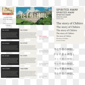 Live Site Designs For Film Promotion Site - Spirited Away Title, HD Png Download - spirited away png