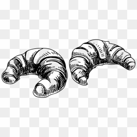 Transparent Croissant Png - Png Croissants, Png Download - vintage.png