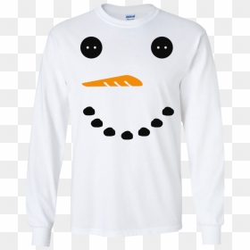 T-shirt, HD Png Download - snowman face png