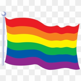 Rainbow Flag Transparent - Lgbt Flag Clipart Transparent, HD Png Download - cartoon rainbow png