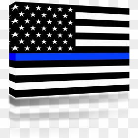 Police Flag Blue Line - Black And Red American Flag Meaning, HD Png Download - police line png