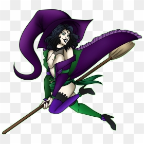 Witch Pinup - Cartoon, HD Png Download - pinup png