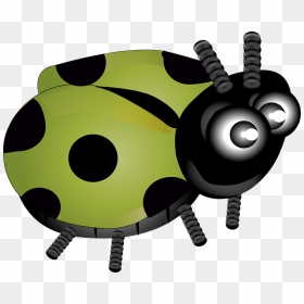 Green Ladybug Clipart - Clip Art, HD Png Download - ladybug clipart png
